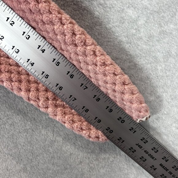 Simply Southern Pink Fleece Pullover Leopard Trim XL Womens Super Soft & Cozy - Picture 9 of 10